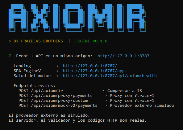 AxiomIR — Edge Proxy & IR Translation Engine